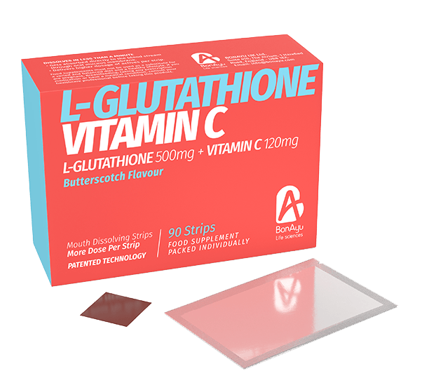 L Glutathione + Vitamin C Strips bonayu 