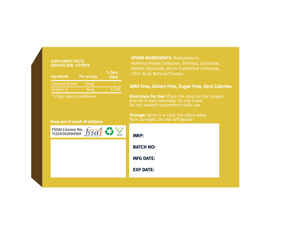 Iron Liposomal Strips